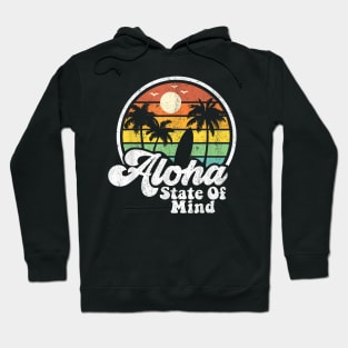 Hawaii Aloha State Hawaiian Beach Surfing Hoodie